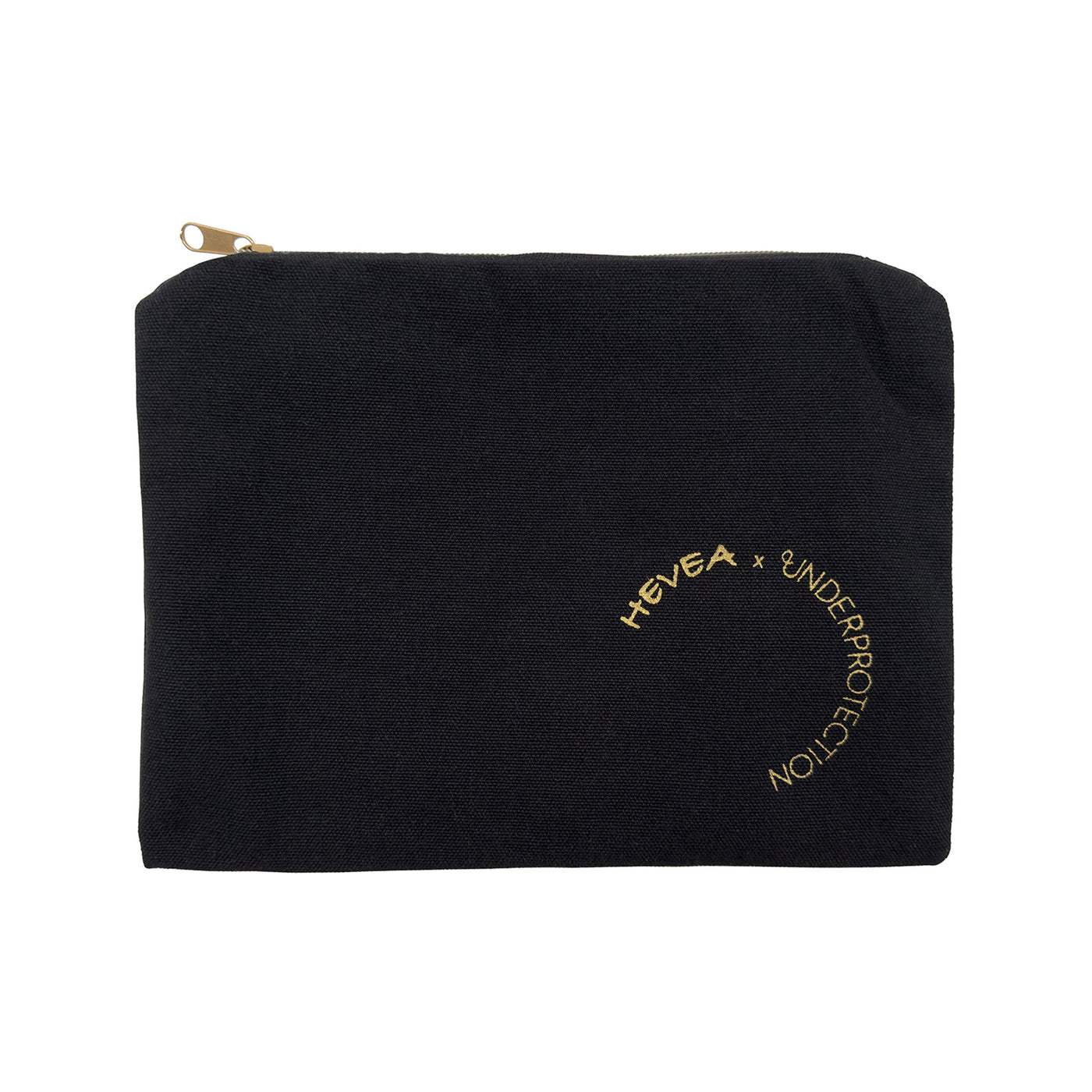 Underprotection leak-Proof pouch 100% cotton (recycled) with a waterproof lining in black 