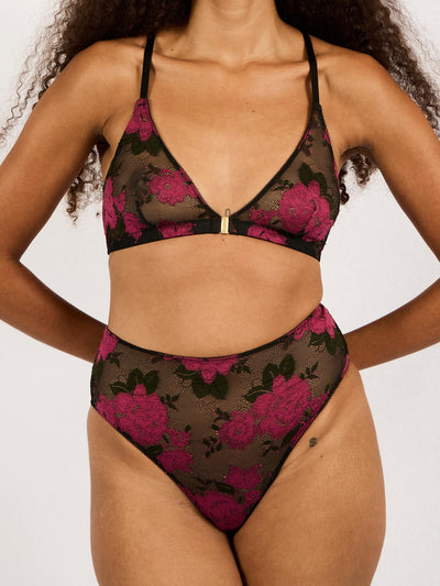 SOPHIA HIGH BRIEFS FUCHSIA