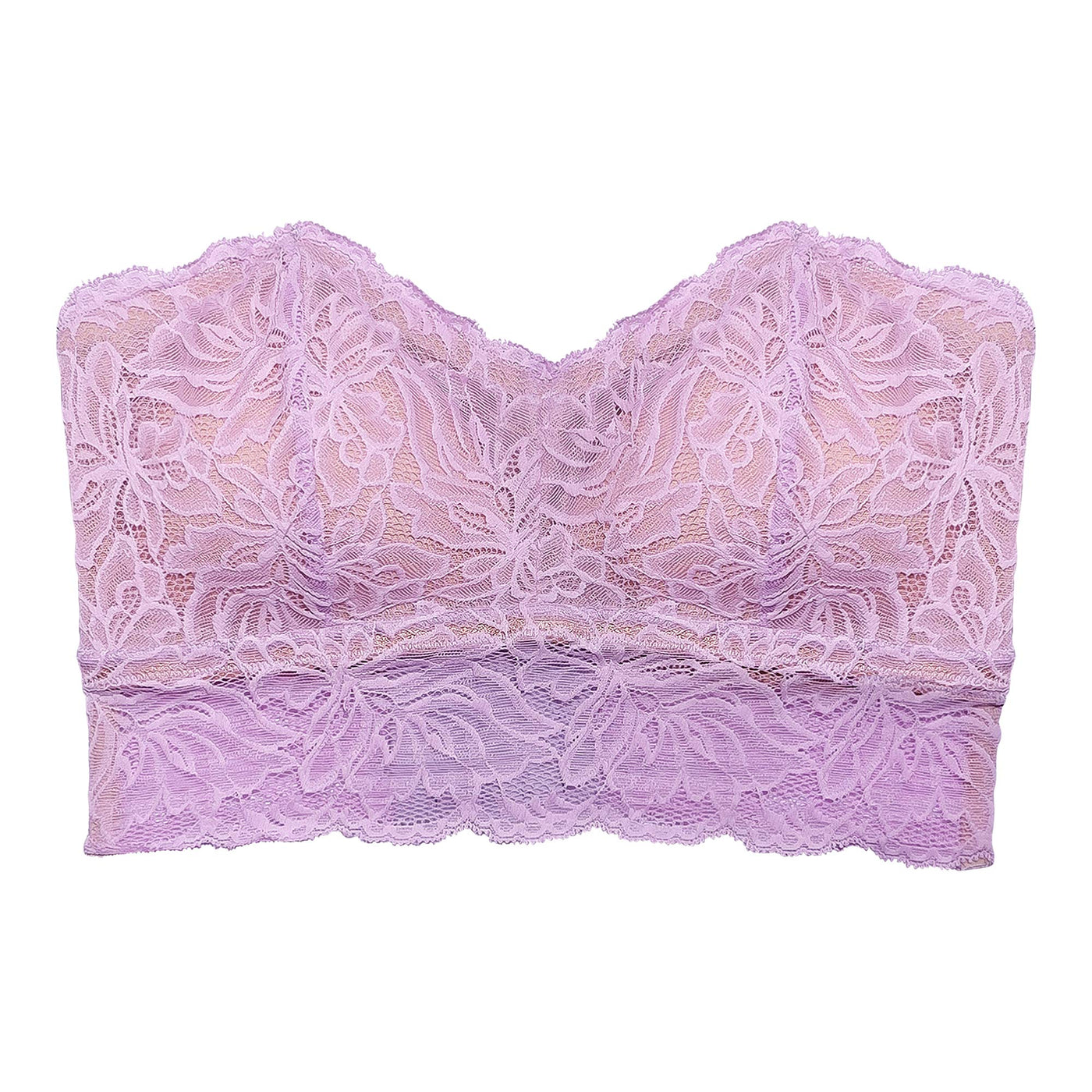 Underprotection bustier in purple made in recycled polyamide